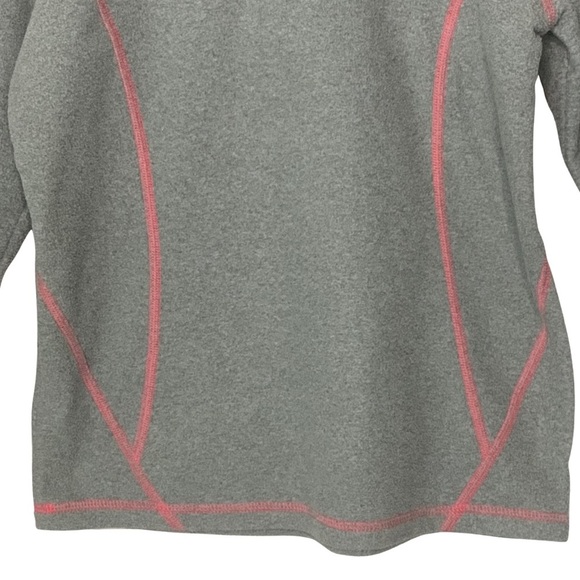 THE NORTH FACE Glacier 1/4 Zip Fleece Pullover Grey and Hot Pink Size Large - Picture 9 of 16